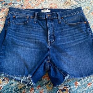 Madewell high-rise denim shorts